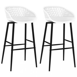 vidaXL Barové stoličky 2 ks plast / kov 248150