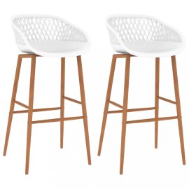 vidaXL Barové stoličky 2 ks plast / kov / 248153
