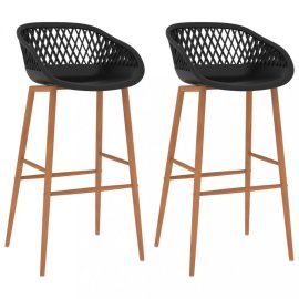 vidaXL Barové stoličky 2 ks plast / kov / 248152