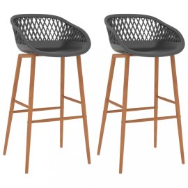 vidaXL Barové stoličky 2 ks plast / kov / 248154