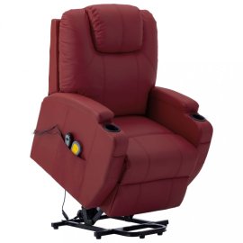 vidaXL Masážne zdvíhacie kreslo umelá koža 289761