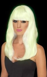 Fever Glam Party Wig Glow in the Dark 45600