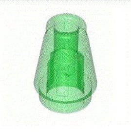Lego 4567333 - Nose Cone Small 1 x 1 - Transparent