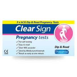 Pasante Clear Sign hCG Dip - Tehotenský test 3ks