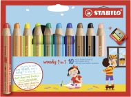 Stabilo Woody 3in1 10ks