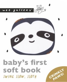 Wee Gallery Friendly Faces Soft Book Swing Slow, Sloth