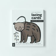 Wee Gallery Lacing Cards - Woodland Animals - prevliekacie kartičky - cena, porovnanie