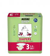 Muumi Baby Midi 5-18kg 50ks - cena, porovnanie