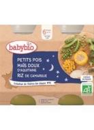 Babybio Hrášok, sladká kukurica, ryža 2x200g - cena, porovnanie