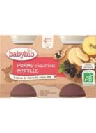 Babybio Príkrm jablko čučoriedky 2x130g - cena, porovnanie