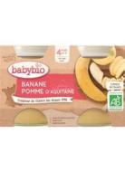 Babybio Príkrm jablko banán 2x130g - cena, porovnanie