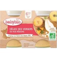 Babybio Príkrm ovocná zmes 2x130g - cena, porovnanie