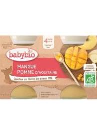 Babybio Príkrm jablko mango 2x130g