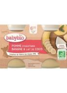 Babybio Jablko banán s kokosovým mliekom 2x130g - cena, porovnanie