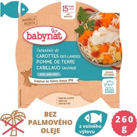 Babybio Mrkva a zemiaky s treskou 260g