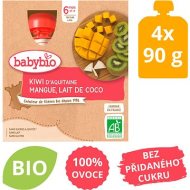 Babybio Pyré kiwi, mango, kokosové mlieko 4x90g - cena, porovnanie