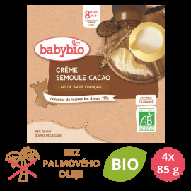 Babybio Kapsička krém, kakao, krupička 4x85g