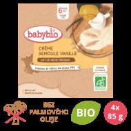 Babybio Kapsička krém, vanilka, krupička 4x85g - cena, porovnanie