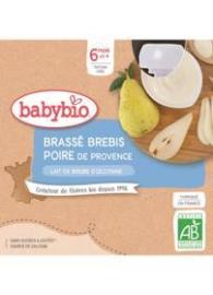 Babybio Desiata z ovčieho mlieka hruška 4x85g