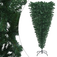 vidaXL Prevrátený umelý vianočný stromček s podstavcom zelený 120cm - cena, porovnanie