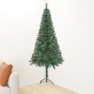 vidaXL Rohový umelý vianočný stromček zelený 120cm PVC - cena, porovnanie