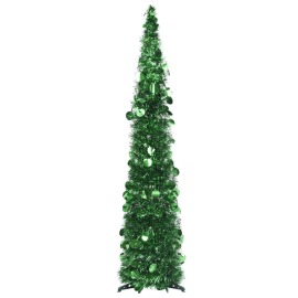 vidaXL Rozkladací umelý vianočný stromček zelený 120cm PET