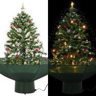 vidaXL Snežiaci vianočný stromček dáždnikovým podstavcom zelený 75cm - cena, porovnanie