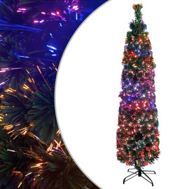 vidaXL Umelý úzky vianočný stromček s podstavcom 150cm optické vlákno