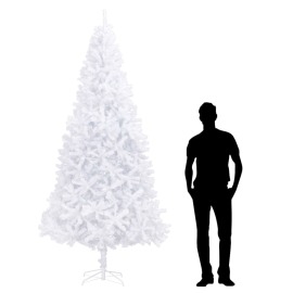vidaXL Umelý vianočný stromček 300 cm , biely