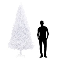 vidaXL Umelý vianočný stromček 300 cm , biely - cena, porovnanie