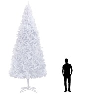 vidaXL Umelý vianočný stromček 500 cm , biely - cena, porovnanie