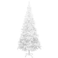 vidaXL Umelý vianočný stromček, L, 240 cm , biely - cena, porovnanie