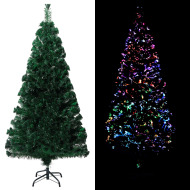 vidaXL Umelý vianočný stromček+podstavec, zelený 120cm , optické vlákno - cena, porovnanie