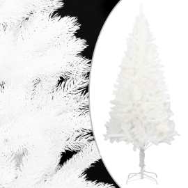 vidaXL Umelý vianočný stromček, realistické ihličie, biely 180cm