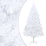 vidaXL Umelý vianočný stromček s hustým ihličím, biely 150 cm , PVC - cena, porovnanie
