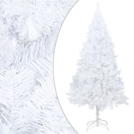 vidaXL Umelý vianočný stromček s hustým ihličím, biely 180 cm , PVC - cena, porovnanie