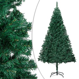 vidaXL Umelý vianočný stromček s hustým ihličím, zelený 210 cm , PVC