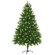 vidaXL Umelý vianočný stromček s LED 180cm zelený - cena, porovnanie
