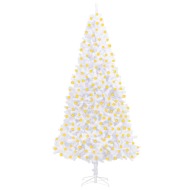 vidaXL Umelý vianočný stromček s LED 300cm biely - cena, porovnanie