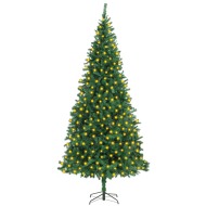 vidaXL Umelý vianočný stromček s LED 300cm zelený - cena, porovnanie