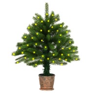 vidaXL Umelý vianočný stromček s LED 65cm zelený - cena, porovnanie