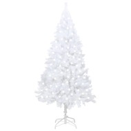 vidaXL Umelý vianočný stromček s LED a hustými vetvičkami biely 120cm - cena, porovnanie