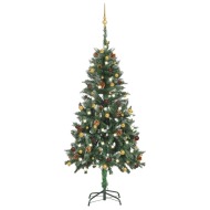 vidaXL Umelý vianočný stromček s LED a sadou gulí 150cm - cena, porovnanie