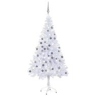 vidaXL Umelý vianočný stromček s LED a sadou gulí 180cm 620 vetvičiek - cena, porovnanie