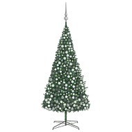 vidaXL Umelý vianočný stromček s LED a súpravou gulí zelený 400cm - cena, porovnanie