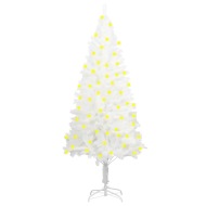 vidaXL Umelý vianočný stromček s LED biely 120cm - cena, porovnanie