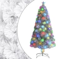vidaXL Umelý vianočný stromček s LED biely 120cm optické vlákno - cena, porovnanie