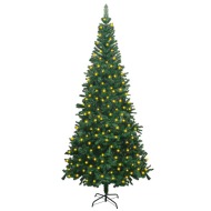 vidaXL Umelý vianočný stromček s LED L 240cm zelený - cena, porovnanie