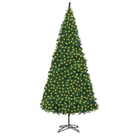 vidaXL Umelý vianočný stromček s LED zelený 500cm