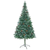 vidaXL Umelý vianočný stromček so šiškami 210cm - cena, porovnanie